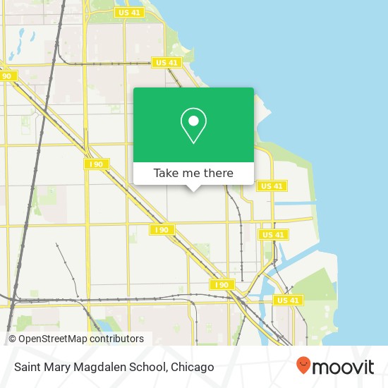 Saint Mary Magdalen School map