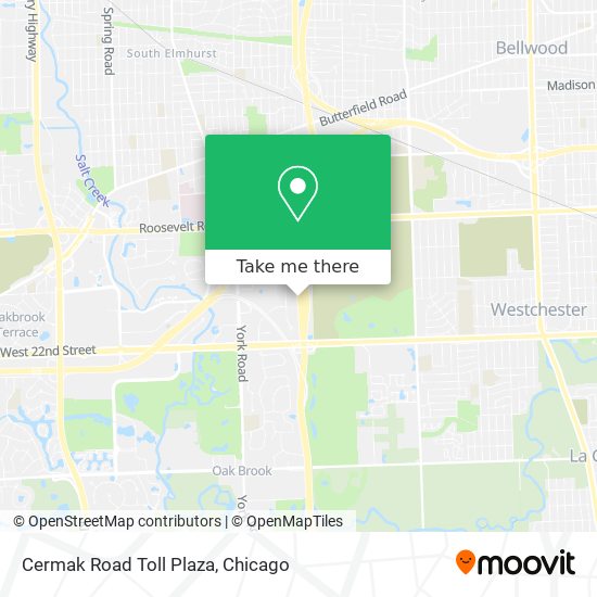 Mapa de Cermak Road Toll Plaza