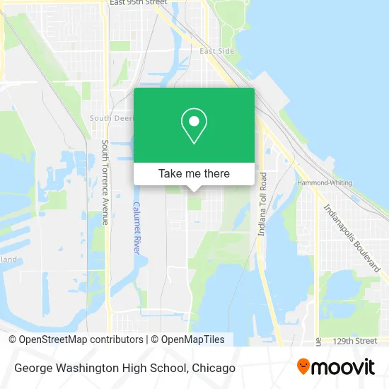 George Washington High School map