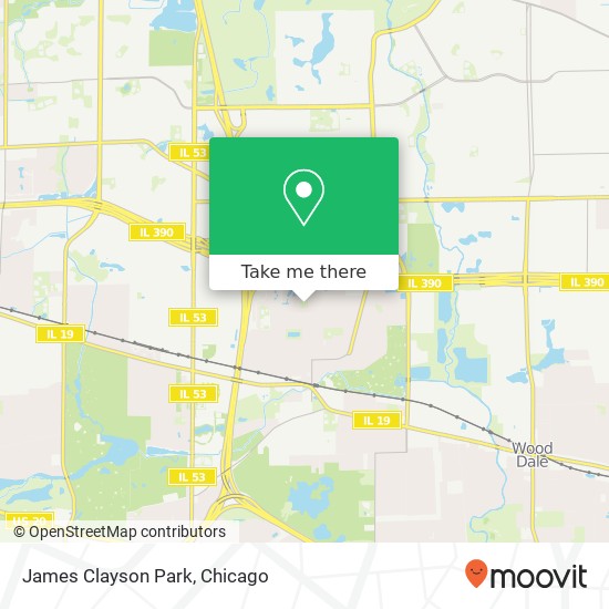 James Clayson Park map