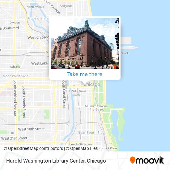 Mapa de Harold Washington Library Center