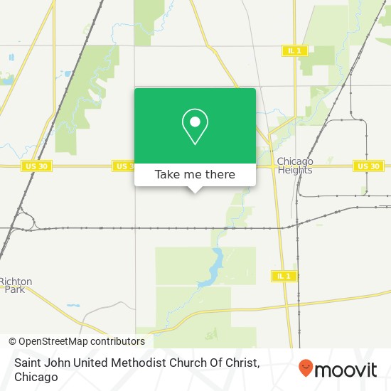 Saint John United Methodist Church Of Christ map
