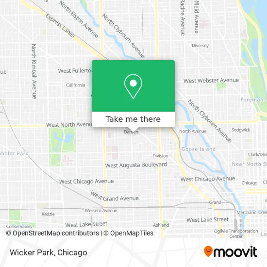Wicker Park Chicago Map How To Get To Wicker Park In Chicago By Chicago 'L', Bus Or Train?