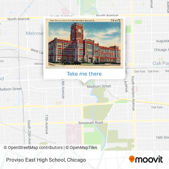 Mapa de Proviso East High School