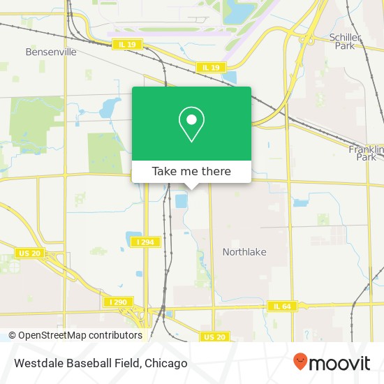 Mapa de Westdale Baseball Field