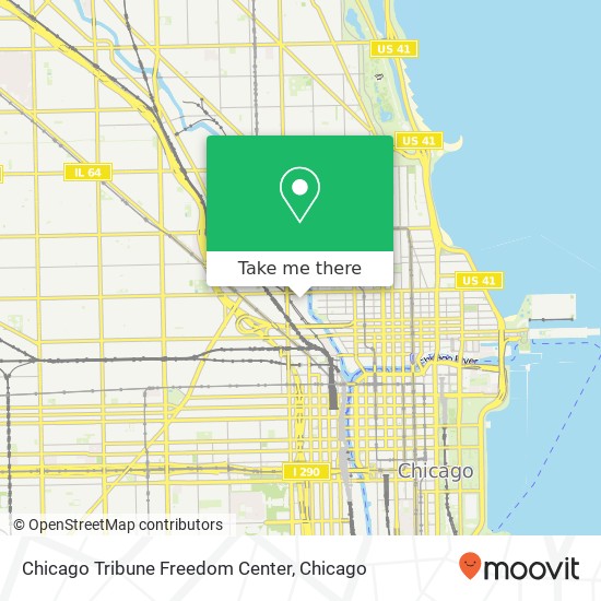 Chicago Tribune Freedom Center map