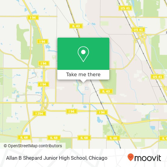 Mapa de Allan B Shepard Junior High School