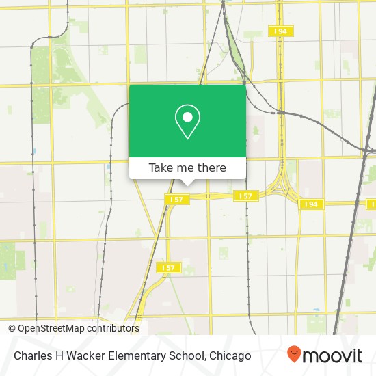 Charles H Wacker Elementary School map