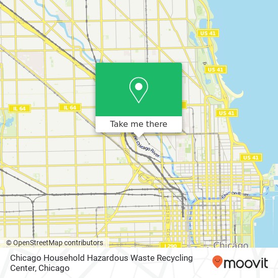 Chicago Household Hazardous Waste Recycling Center map