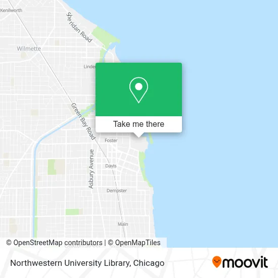 Northwestern University Library map