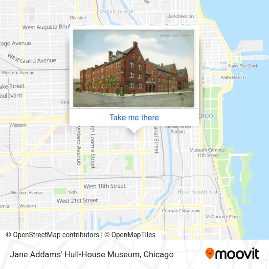Jane Addams' Hull-House Museum map