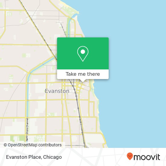 Evanston Place map