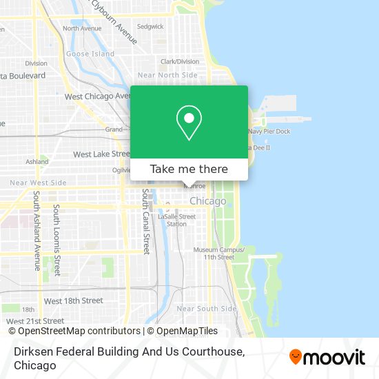 Dirksen Federal Building And Us Courthouse map