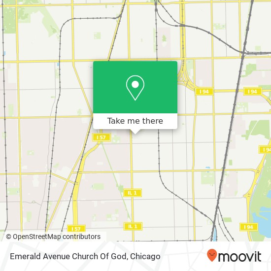 Mapa de Emerald Avenue Church Of God