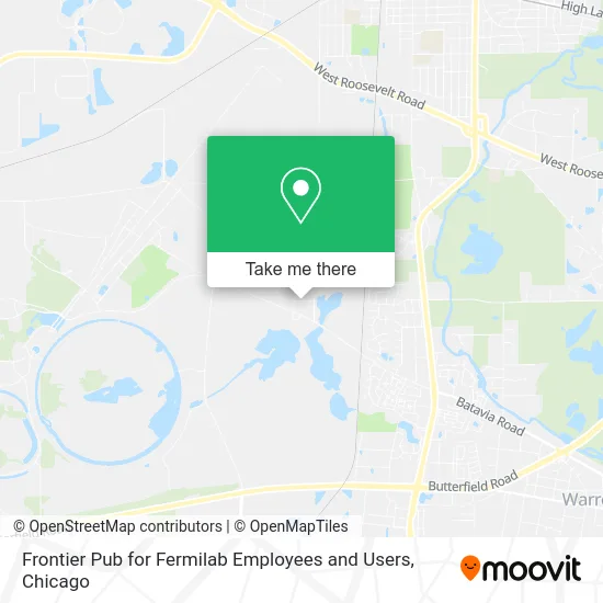 Frontier Pub for Fermilab Employees and Users map