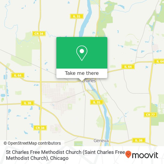 Mapa de St Charles Free Methodist Church