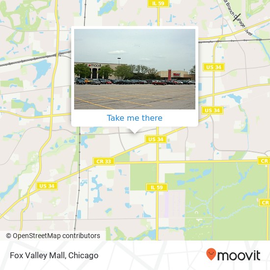 Mapa de Fox Valley Mall