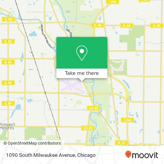 1090 South Milwaukee Avenue map