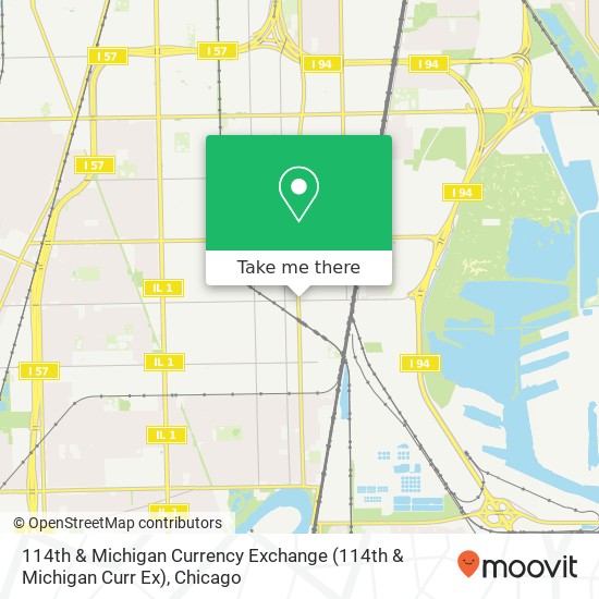 Mapa de 114th & Michigan Currency Exchange (114th & Michigan Curr Ex)