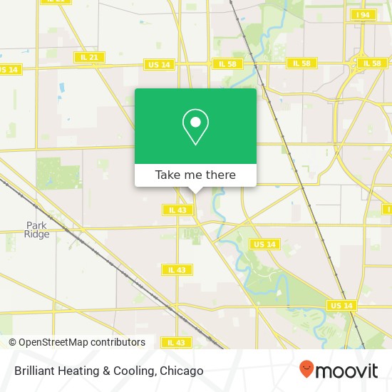 Mapa de Brilliant Heating & Cooling