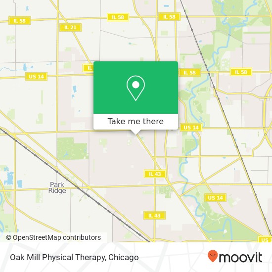 Mapa de Oak Mill Physical Therapy