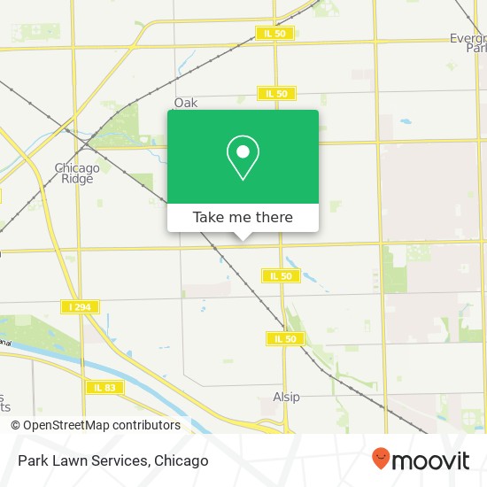 Park Lawn Services map