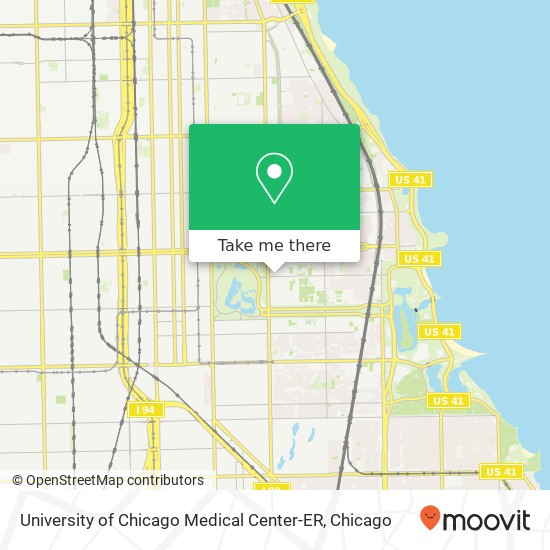 University of Chicago Medical Center-ER map