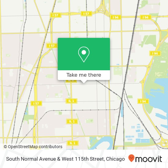 Mapa de South Normal Avenue & West 115th Street