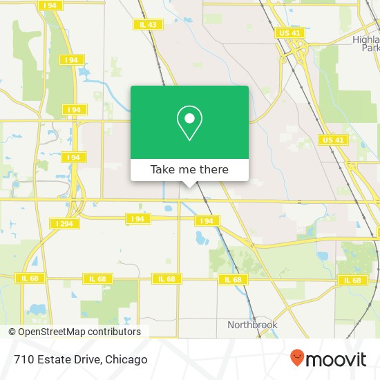 Mapa de 710 Estate Drive