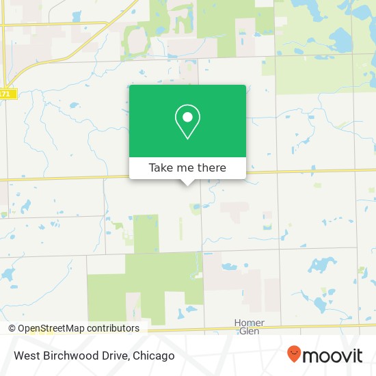 Mapa de West Birchwood Drive