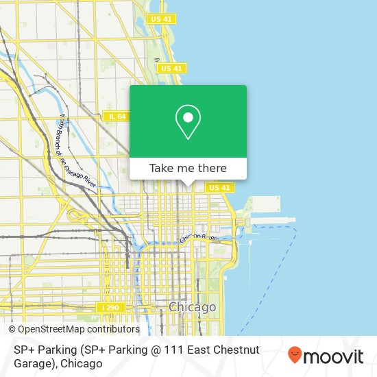 Mapa de SP+ Parking (SP+ Parking @ 111 East Chestnut Garage)