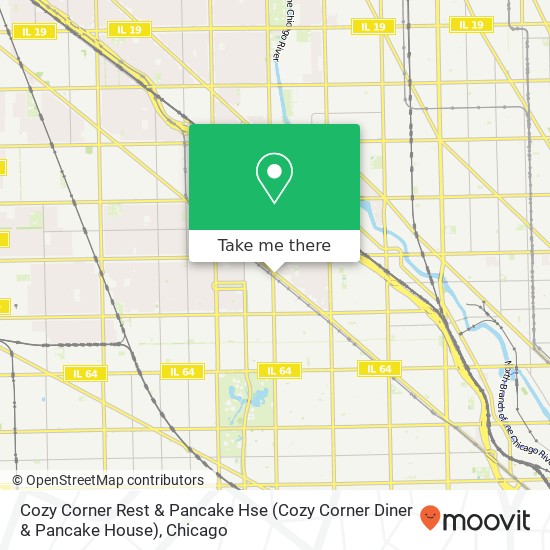 Cozy Corner Rest & Pancake Hse (Cozy Corner Diner & Pancake House) map