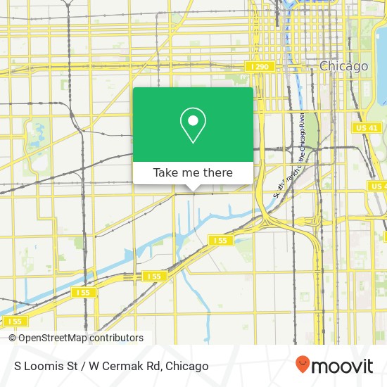 S Loomis St / W Cermak Rd map