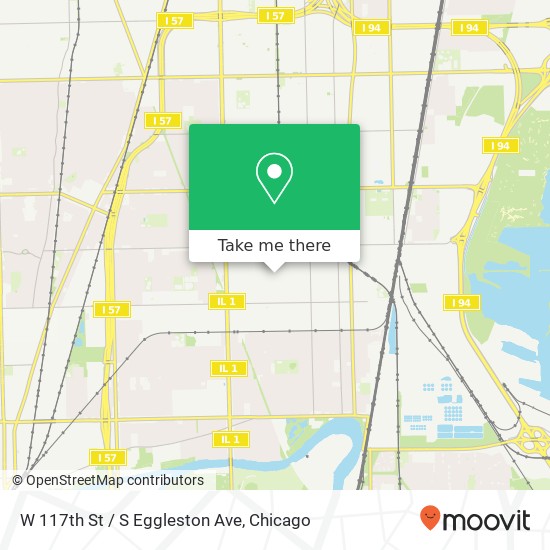 W 117th St / S Eggleston Ave map