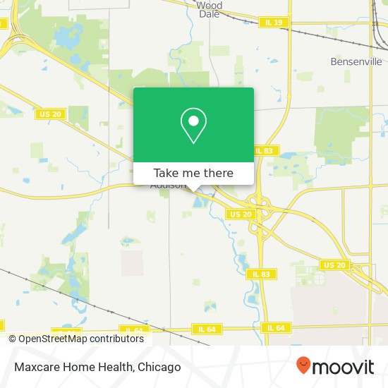 Maxcare Home Health map