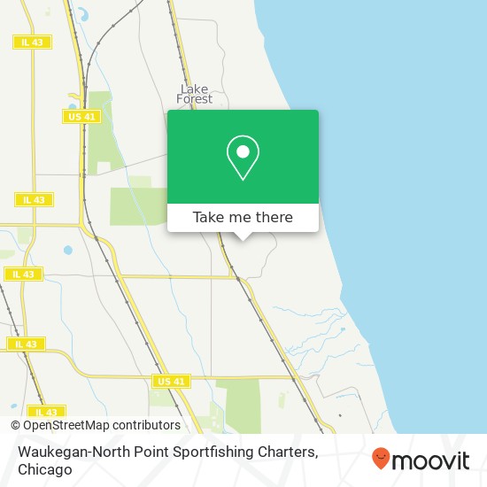 Mapa de Waukegan-North Point Sportfishing Charters