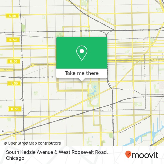 South Kedzie Avenue & West Roosevelt Road map