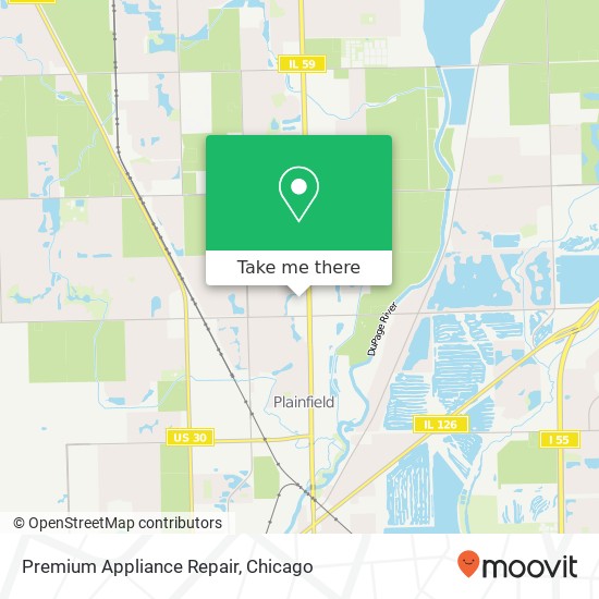 Premium Appliance Repair map