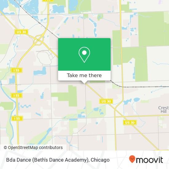 Mapa de Bda Dance (Beth's Dance Academy)