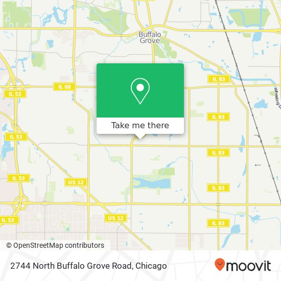 2744 North Buffalo Grove Road map