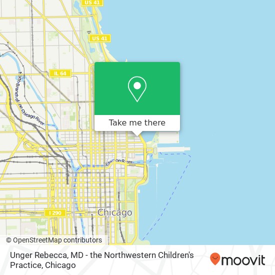 Unger Rebecca, MD - the Northwestern Children's Practice map