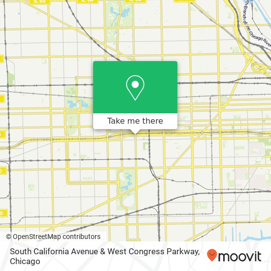 South California Avenue & West Congress Parkway map