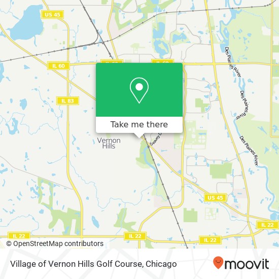 Village of Vernon Hills Golf Course map