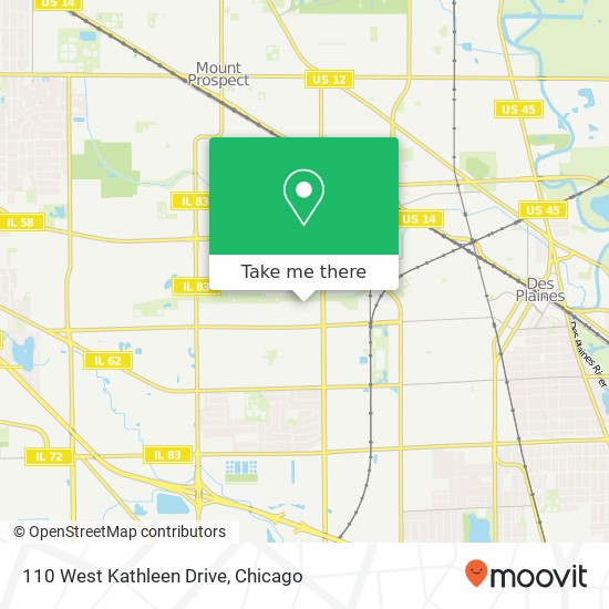 Mapa de 110 West Kathleen Drive