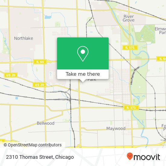Mapa de 2310 Thomas Street