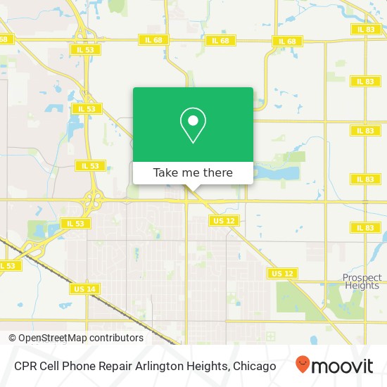 Mapa de CPR Cell Phone Repair Arlington Heights