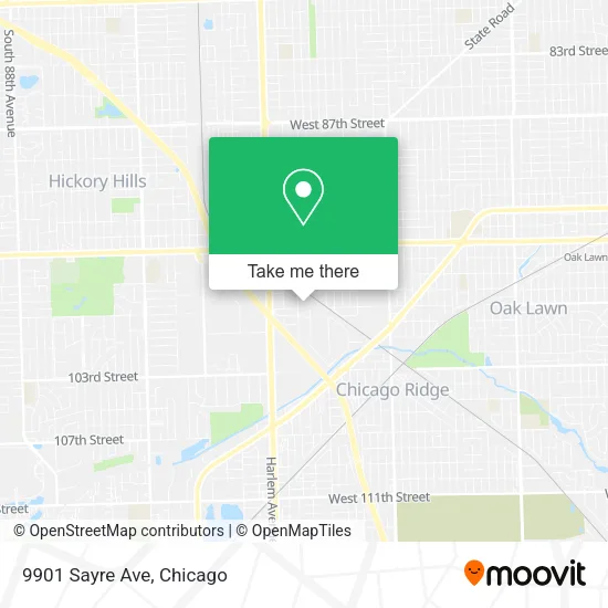 9901 Sayre Ave map