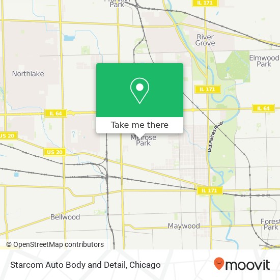 Starcom Auto Body and Detail map