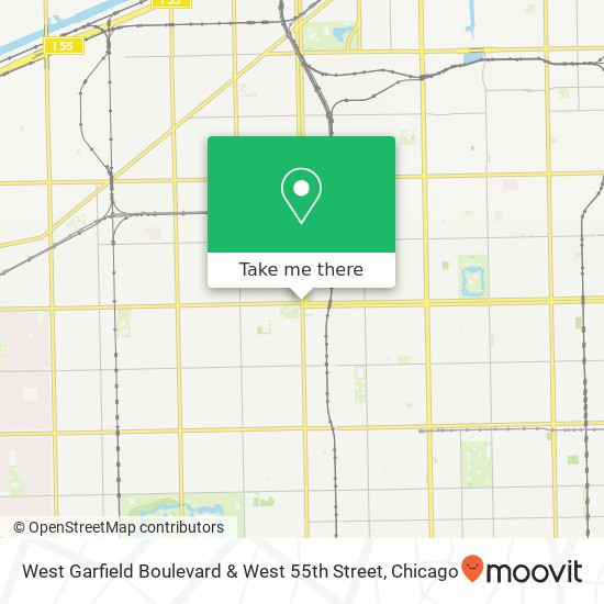 West Garfield Boulevard & West 55th Street map