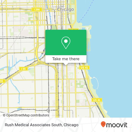 Mapa de Rush Medical Associates South